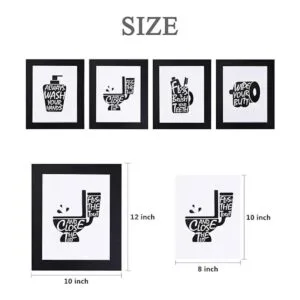 Juego de 4 impresiones artísticas de pared con marcos_5