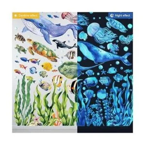 Calcomanías de pared que brillan en la oscuridad bajo el_2