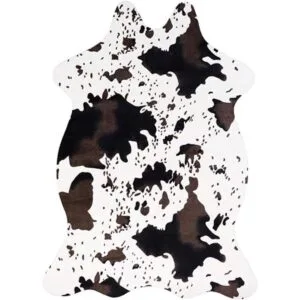 Alfombra con estampado de vaca 43.3 in x 29.5 in_3