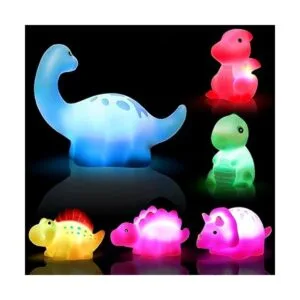 Cibolar Juguetes de baño de dinosaurio iluminados 6_2