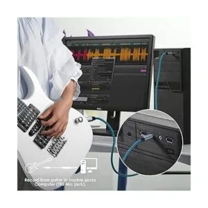 Cable de audio estéreo TRS de 0.138 in a 0.250 in para_5