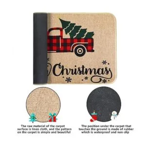 Felpudo de Navidad para puerta de Navidad antideslizante_4