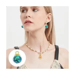 100 colgantes de bola de cristal de 0.630 in con pequeñas_4