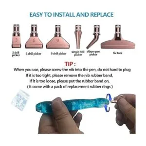 Kit de 17 bolígrafos de pintura de diamante con puntas de_4