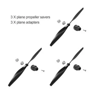 3 juegos de hélice de avión Rc F4U con protectores de_2