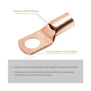 TKDMR 160 lengetas de alambre de cobre AWG2 4 6 8 10_3