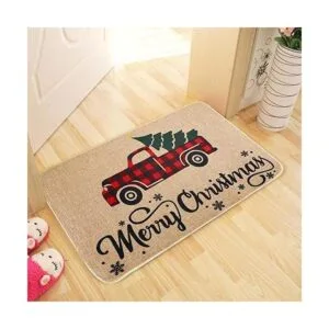 Felpudo de Navidad para puerta de Navidad antideslizante_6