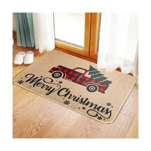 Felpudo de Navidad para puerta de Navidad antideslizante_7