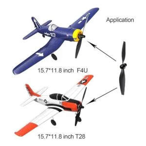 3 juegos de hélice de avión Rc F4U con protectores de_3