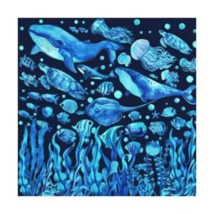 Calcomanías de pared que brillan en la oscuridad bajo el_1