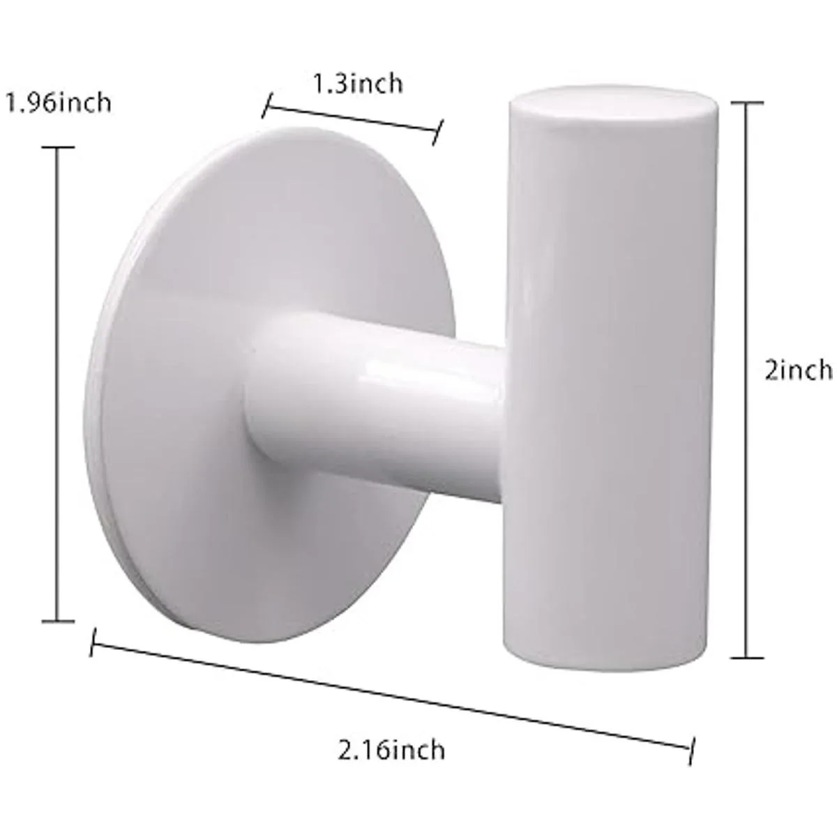 BIOMOTY Ganchos de pared adhesivos blancos 2 paquetes_4