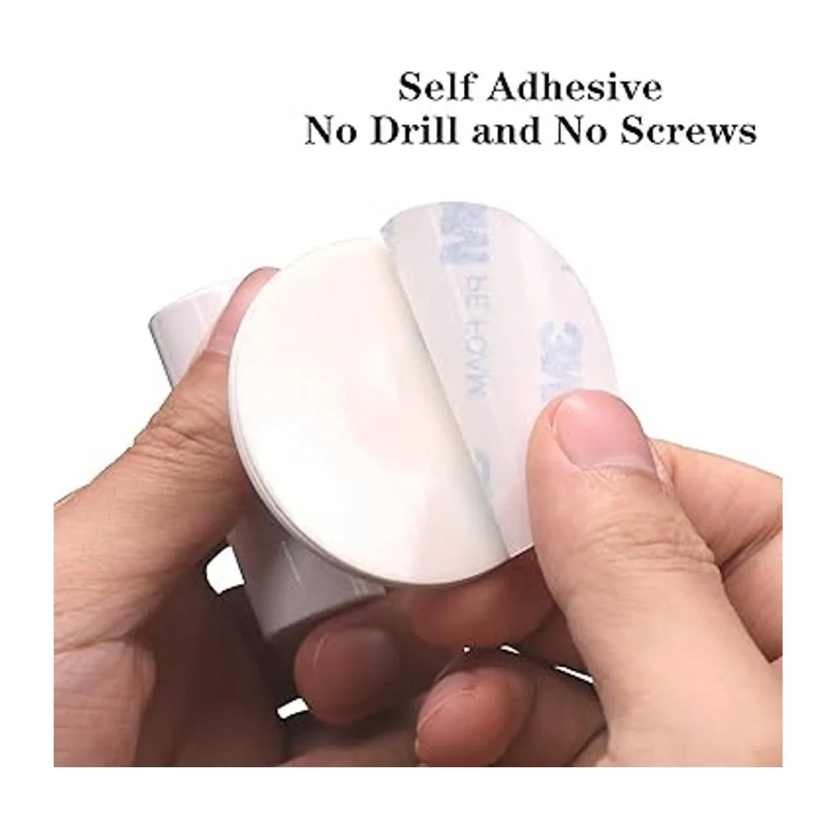 BIOMOTY Ganchos de pared adhesivos blancos 2 paquetes_3