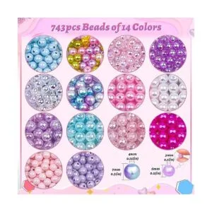 Cludoo 773 cuentas de sirena para hacer joyas kit de_2