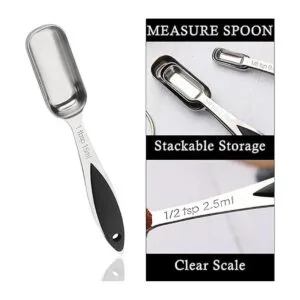 Juego de 7 cucharas medidoras de metal de acero inoxidable_4