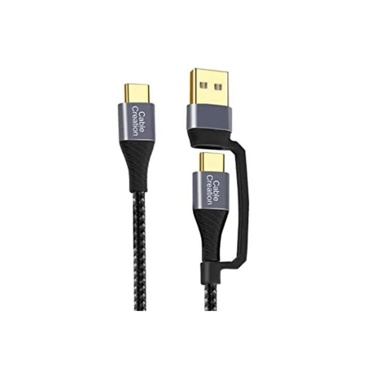 CableCreation Cable USB a USB C de 4 pies 60 W 2 en 1_1