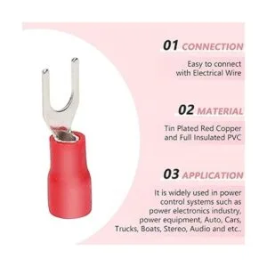 PRECIHW 200 conectores de alambre aislados tipo U 2216_3