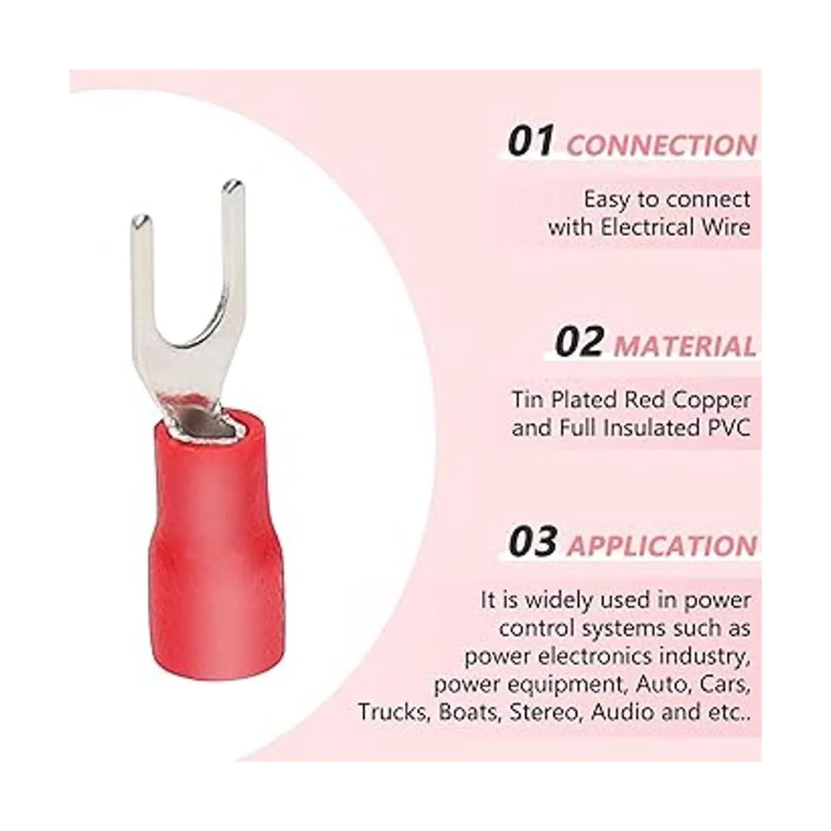 PRECIHW 200 conectores de alambre aislados tipo U 2216_3