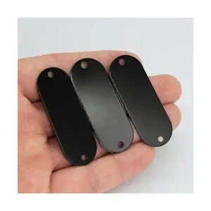 StayMax Etiquetas de aluminio grabadas en blanco con 2_4