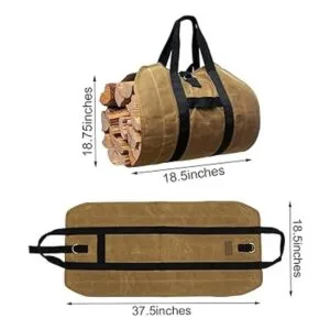 Gialer Portabebés de leña bolsa de lona resistente bolsa_2