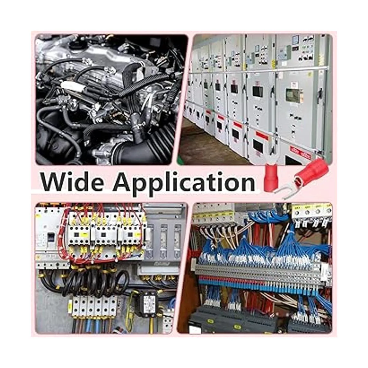 PRECIHW 200 conectores de alambre aislados tipo U 2216_4