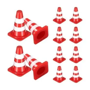 balacoo 50 piezas de cono de carretera miniatura de_6