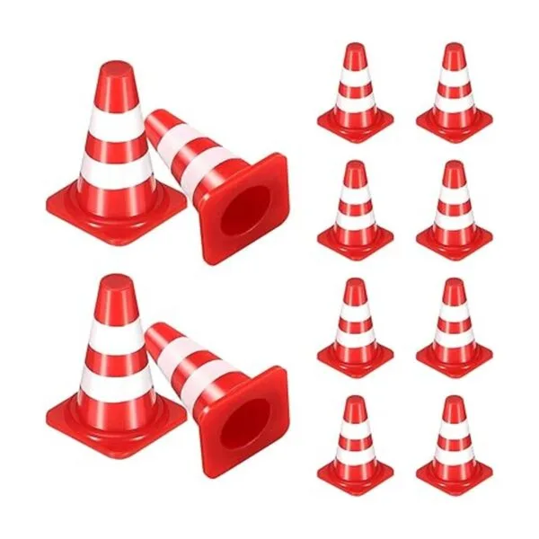 balacoo 50 piezas de cono de carretera miniatura de_6