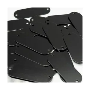 StayMax Etiquetas de aluminio grabadas en blanco con 2_5