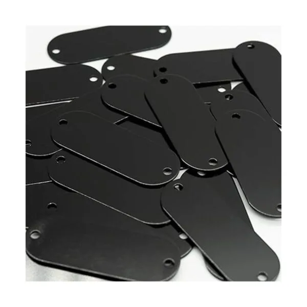StayMax Etiquetas de aluminio grabadas en blanco con 2_5