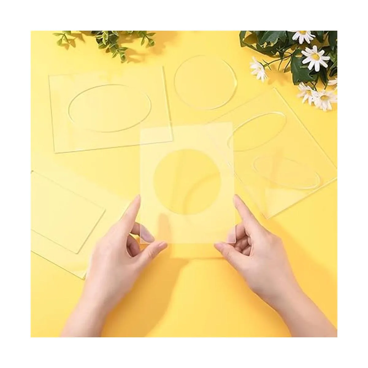 BENECREAT Juego de 4 carpetas de plástico con marco_3