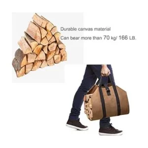 Gialer Portabebés de leña bolsa de lona resistente bolsa_6
