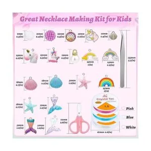 Cludoo 773 cuentas de sirena para hacer joyas kit de_3