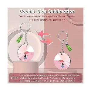 Llavero de sublimación en blanco a granel 120 piezas de_4