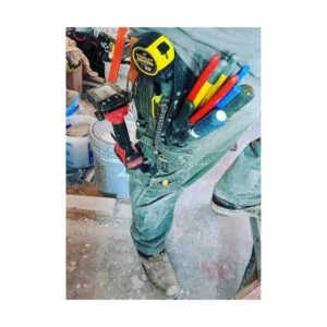 Soporte para cinta métrica de cuero clip para cinturón de_7