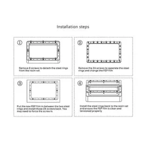 5 películas FEP de 7.874 x 5.512 x 0.006 in para Elegoo_7
