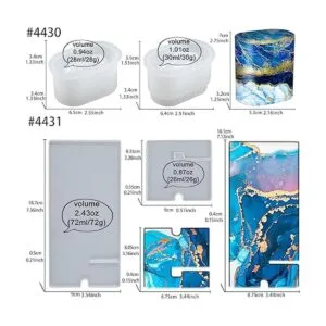 Moldes de silicona de resina para auriculares y soporte_2