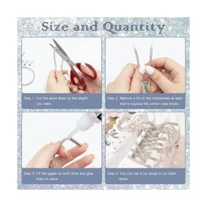 ZYNERY Cordones de cuerda de diamantes de imitación de 8.7_3