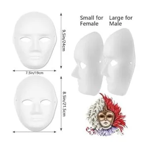 12 máscaras faciales completas de bricolaje máscaras de_2