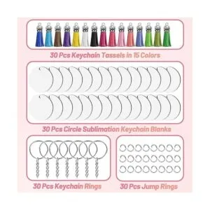 Llavero de sublimación en blanco a granel 120 piezas de_6