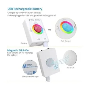 Lacasa Tiras LED con sensor de movimiento RGB y blanco_6