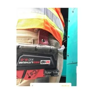 Soporte para cinta métrica de cuero clip para cinturón de_6