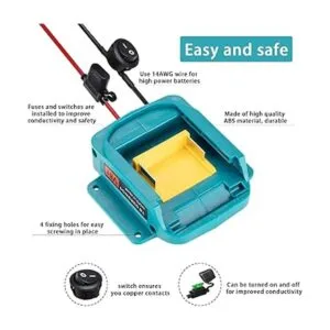 Adaptador de batería de ruedas eléctricas compatible con_4