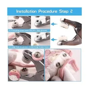 Snaps Buttons with Fastener Pliers Press Tool Kit Snaps_5