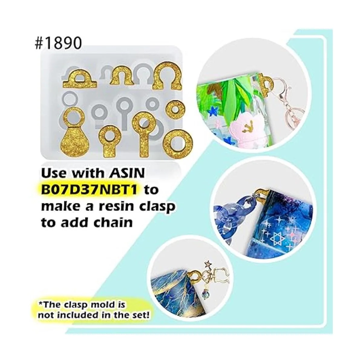 Moldes de silicona de resina para auriculares y soporte_5