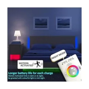 Lacasa Tiras LED con sensor de movimiento RGB y blanco_5