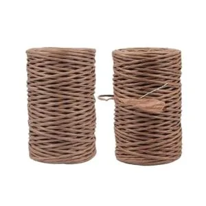 2 rollos de alambre floral calibre 22 328 pies cuerda_2