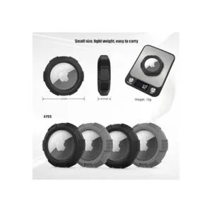 Bingcok for AirTag Case 4 Pack TPUPC Rugged_3