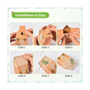 Paquete de 50 mini cajas de dulces y galletas de Navidad_3