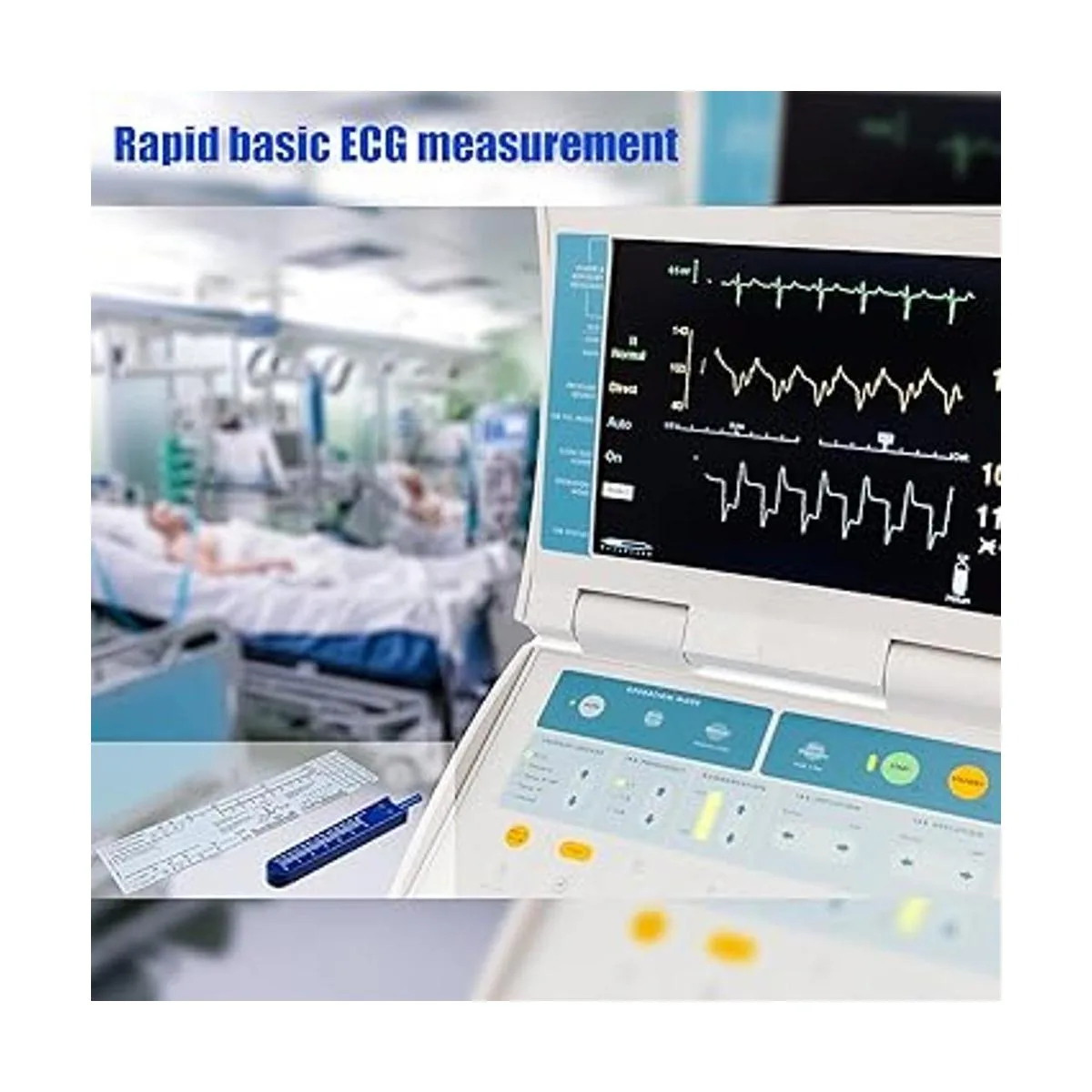 Juego de 2 calibradores EKG y regla EKG juego de_4