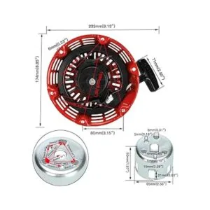 YOXUFA Arrancador de tracción de retroceso para Predator_6