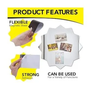 DIYMAG Hojas adhesivas magnéticas 4 x 6 pulgadas paquete_3